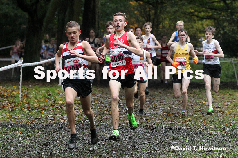 Boys under-15s, National Cross Country Relay Champs., Berry Hill Park, Mansfield.  Photo: David T. Hewitson/Sports for All Pics
